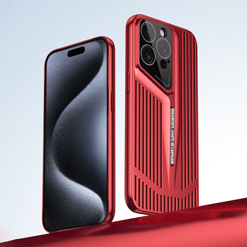 iPhone 17 Series Supercar Blade Cooling Electroplated Texture Case
