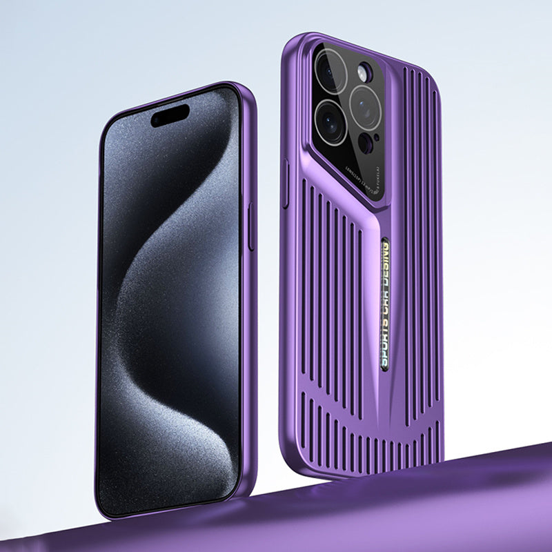 iPhone 17 Series Supercar Blade Cooling Electroplated Texture Case