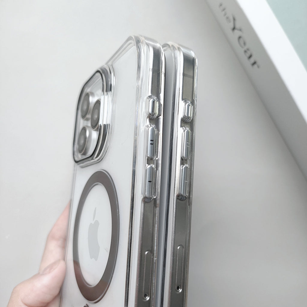 iPhone 15 Series - Luxury MagSafe Anti-Yellow Clear Case