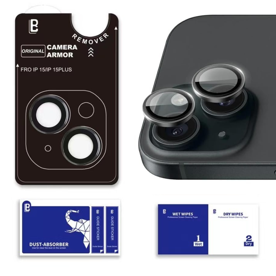 iPhone 15 Series Sapphire Crystal PVD Stainless Camera Ring