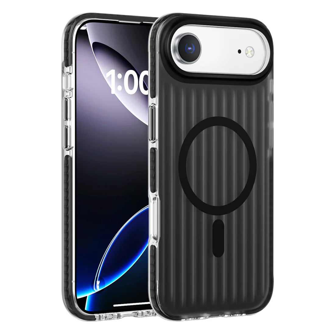 iPhone 17 Series: Corrugated Metallic MagSafe Shockproof Case