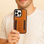 | Leather Magnetic Card Holder Phone Case