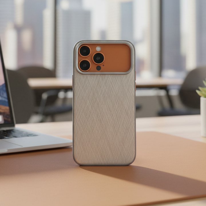 iPhone 17 Series: Silk Leather Pattern Case / Cover