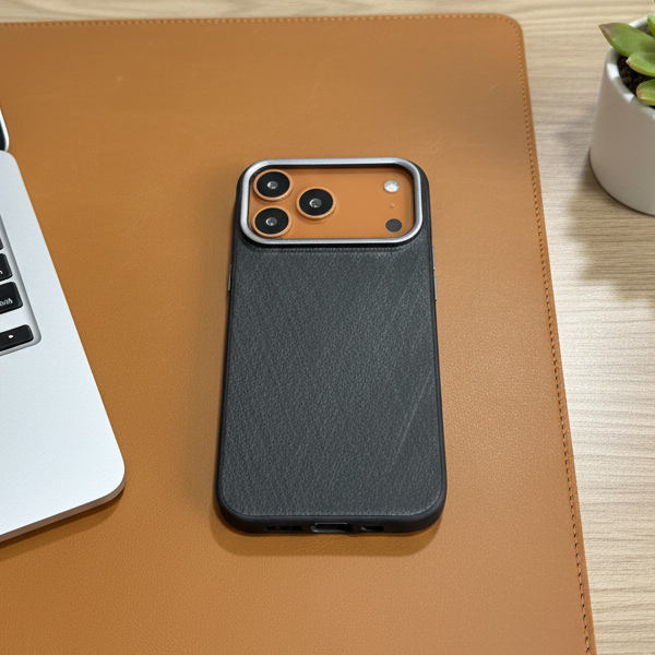 iPhone 17 Series: Silk Leather Pattern Case / Cover