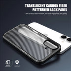 iPhone 16 Case : Carbon Fiber Texture Shockproof & Rugged Cover