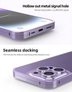 iPhone 14 Pro Max 360 Degree Cover - Titanium Alloy Ultra Thin Metal Case with Camera Protection