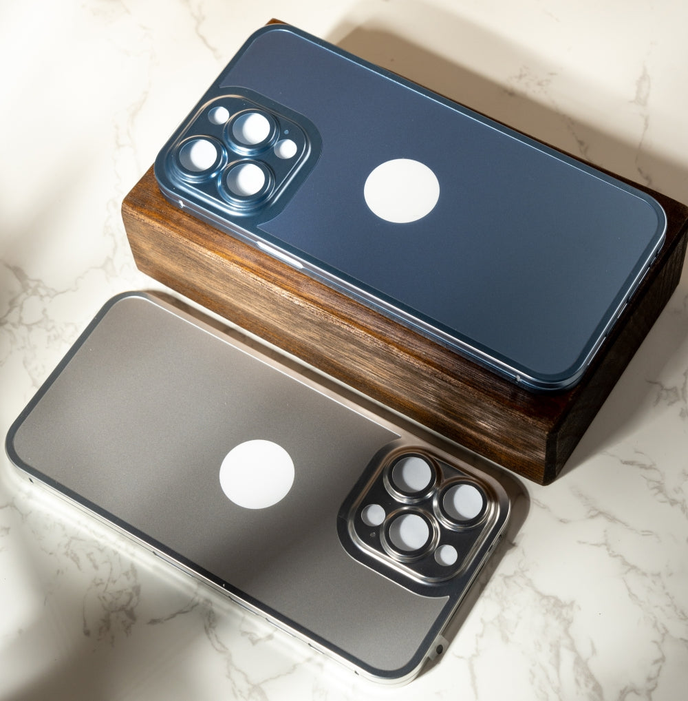 iPhone 14 Pro 360 Degree Cover - Titanium Alloy Ultra Thin Metal Case with Camera Protection