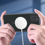 iPhone 14 Metal Cover : [Front Screen Guard + Back Case] Magnetic Lock with MagSafe Stand