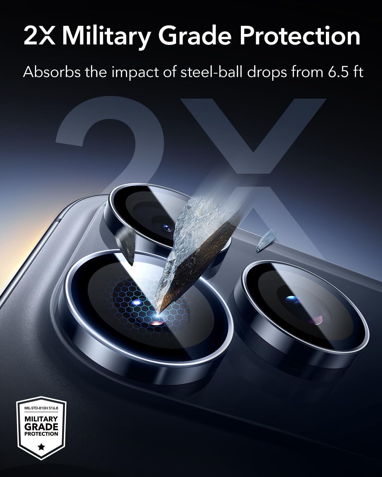 iPhone 17 Series : PVD Stainless Steel | Sapphire Glass Camera Rings | PVD