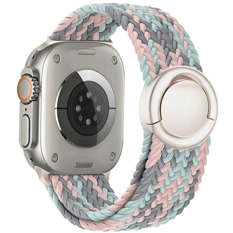 Nylon Round Buckle Band For Apple Watch