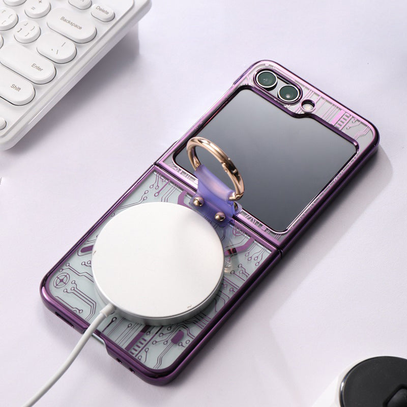 Circuit Board Pattern Power Phone Case with MagSafe