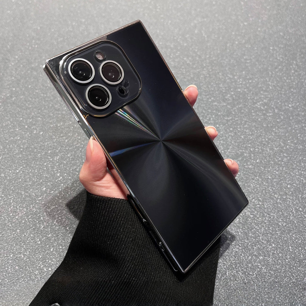 Square Aurora Shine Electroplated iPhone Case for iPhone 17 Series