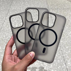 iPhone 16 Series Cover: Matte Finish MagSafe Protective Case