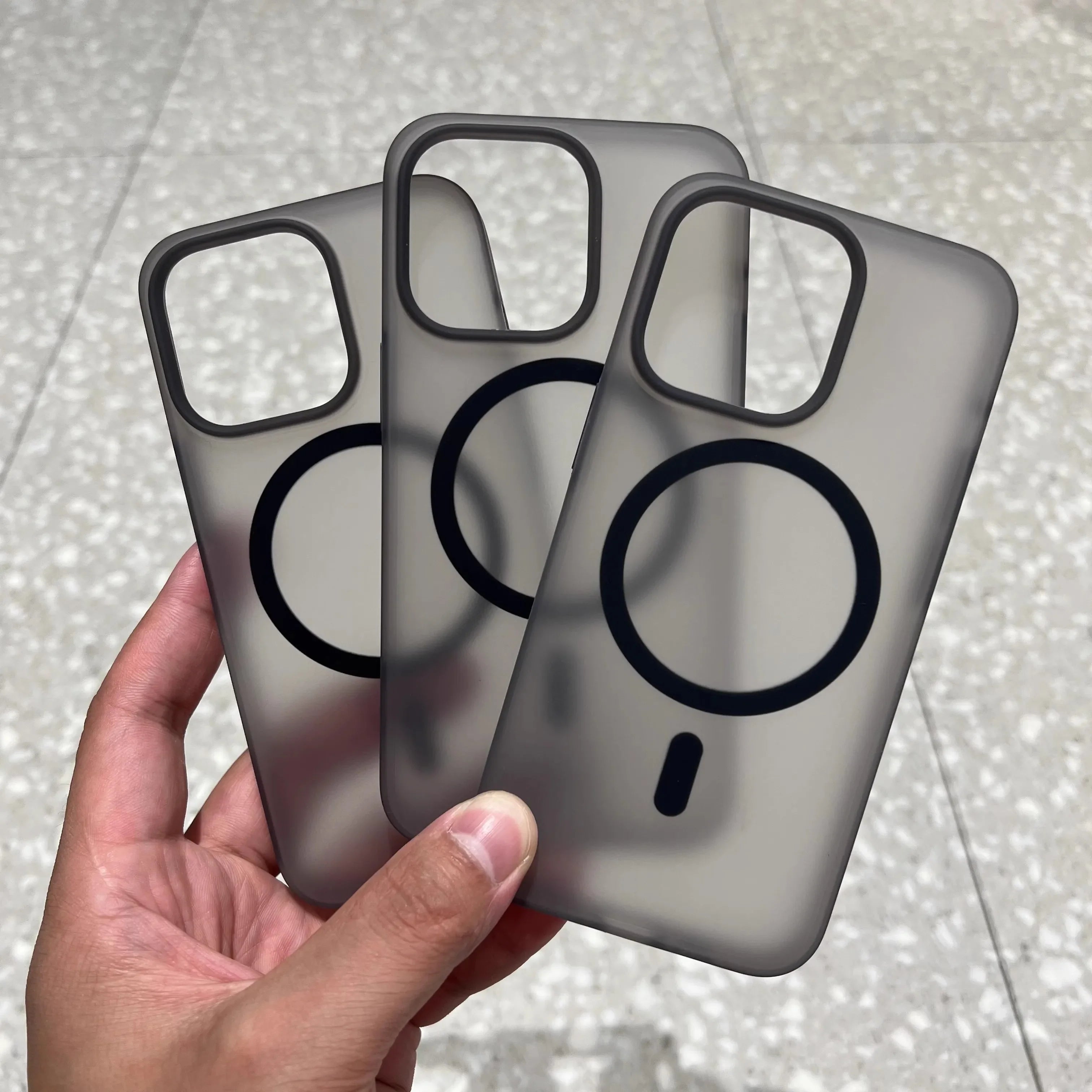 iPhone 16 Series Cover: Matte Finish MagSafe Protective Case