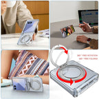 Clear Magnetic Ring Kickstand Cover