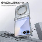 Clear Magnetic Ring Kickstand Cover