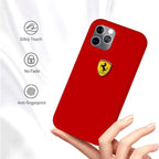 Ferrari ® iPhone Liquid Silicon Velvet-Touch Silk Finish Case