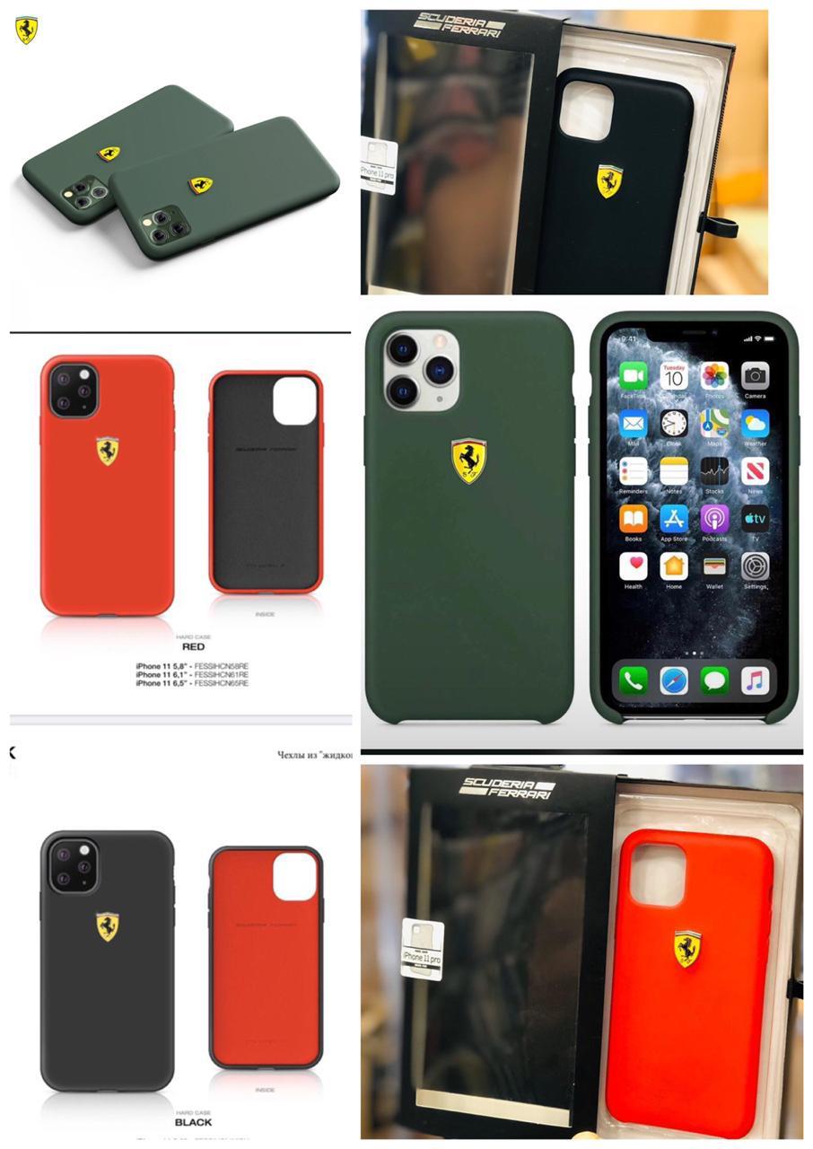 Ferrari ® iPhone Liquid Silicon Velvet-Touch Silk Finish Case