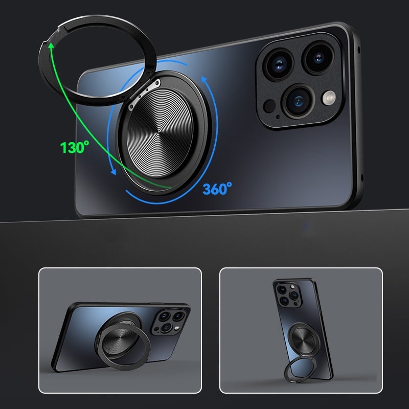 ??Fully inclusive magnetic bracket skin-feel mobile phone case