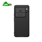 ??Black mirror phone case lens push window slide cover protective cover