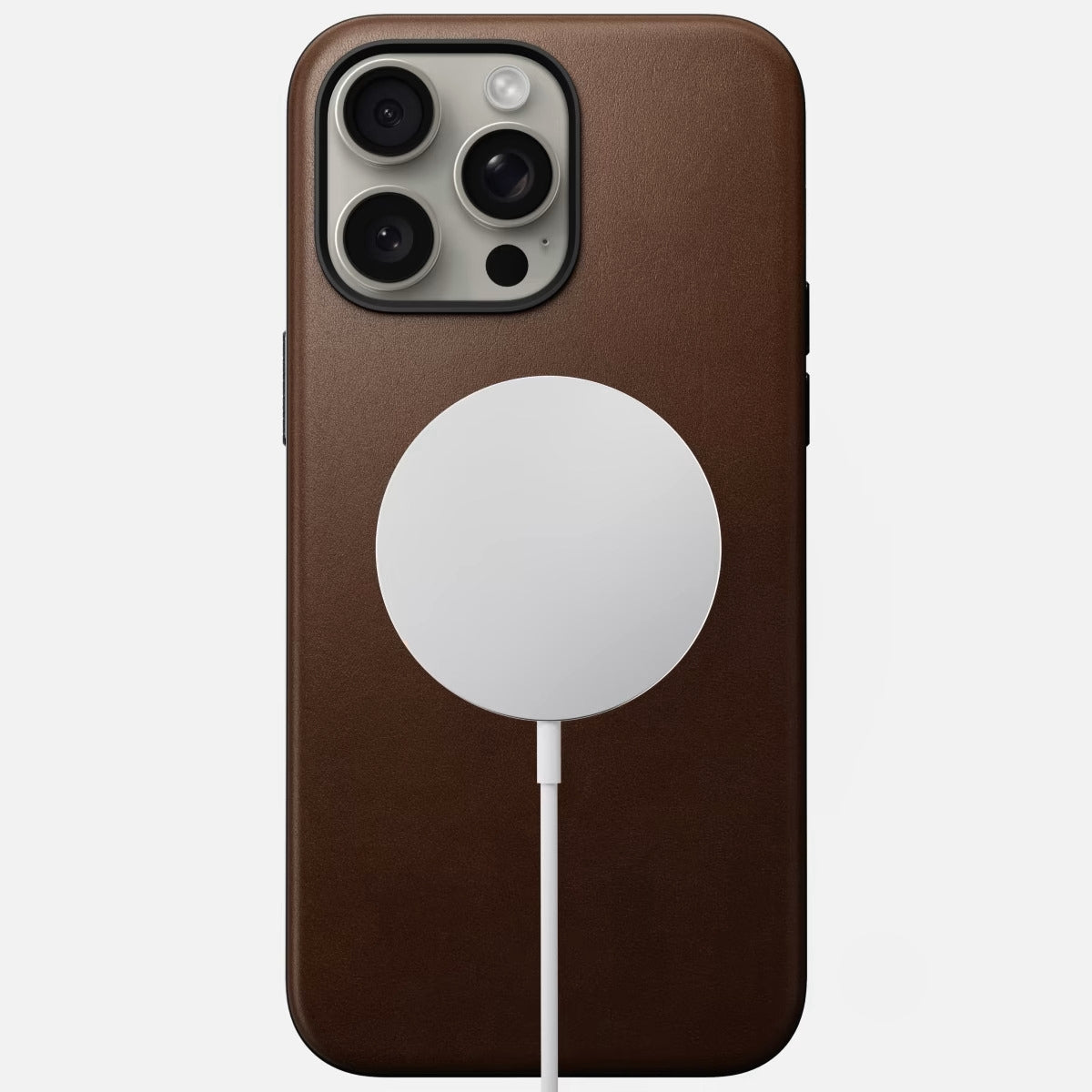 Modern Leather Case : iPhone 15 Series