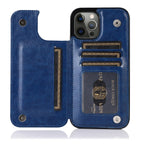 Luxury leather iPhone case with card slot