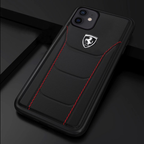 Ferrari ® iPhone X to 12 Pro Max Genuine Leather Crafted Case