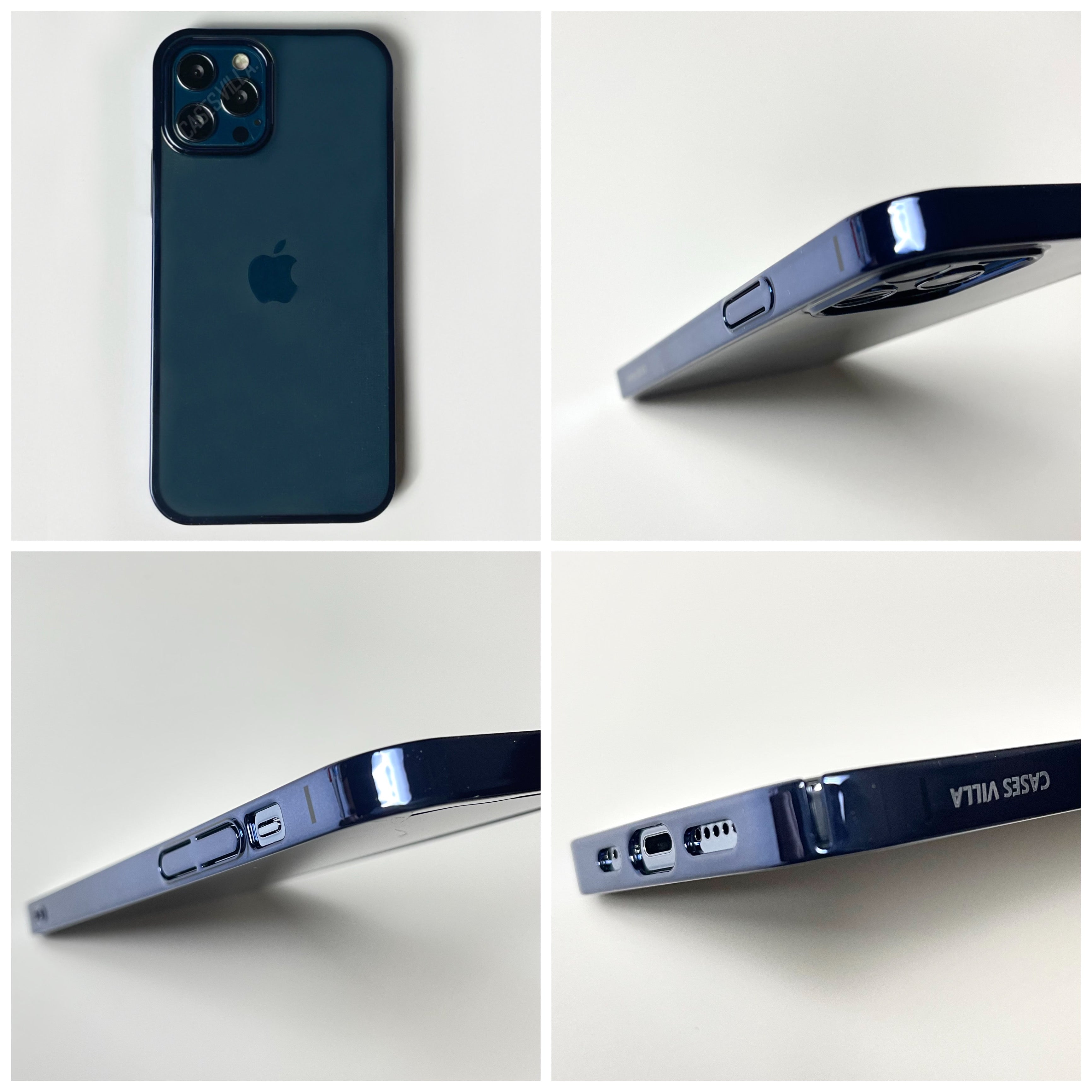 Glass Case with Electroplated Chrome Finish Edges for iPhone 12, 13 & 14 Series