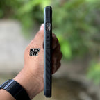 iPhone 13 / 13 Pro / Max Case - Black-Grey Defence Shield Metal Cover | Military Grade Protection