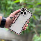 iPhone 14 / Pro / Max / Plus Case - Gold Defence Shield Metal Cover | Military Grade Protection