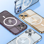 iPhone 14 Plus Case : Metal Upgraded Lock MagSafe Cover with Camera Lens Protector