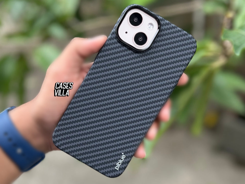 iPhone 14 Series Cover - Real Aramid Kevilar Case with Ultra Thin Carbon Fiber