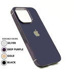 iPhone 14 Pro Max Case - MyCase Cover with Glass Finish Chrome Border Soft