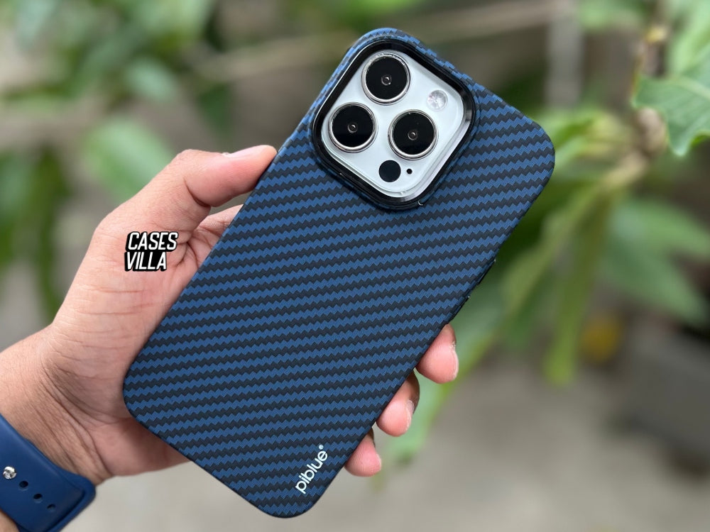 iPhone 14 Series Cover - Real Aramid Kevilar Case with Ultra Thin Carbon Fiber