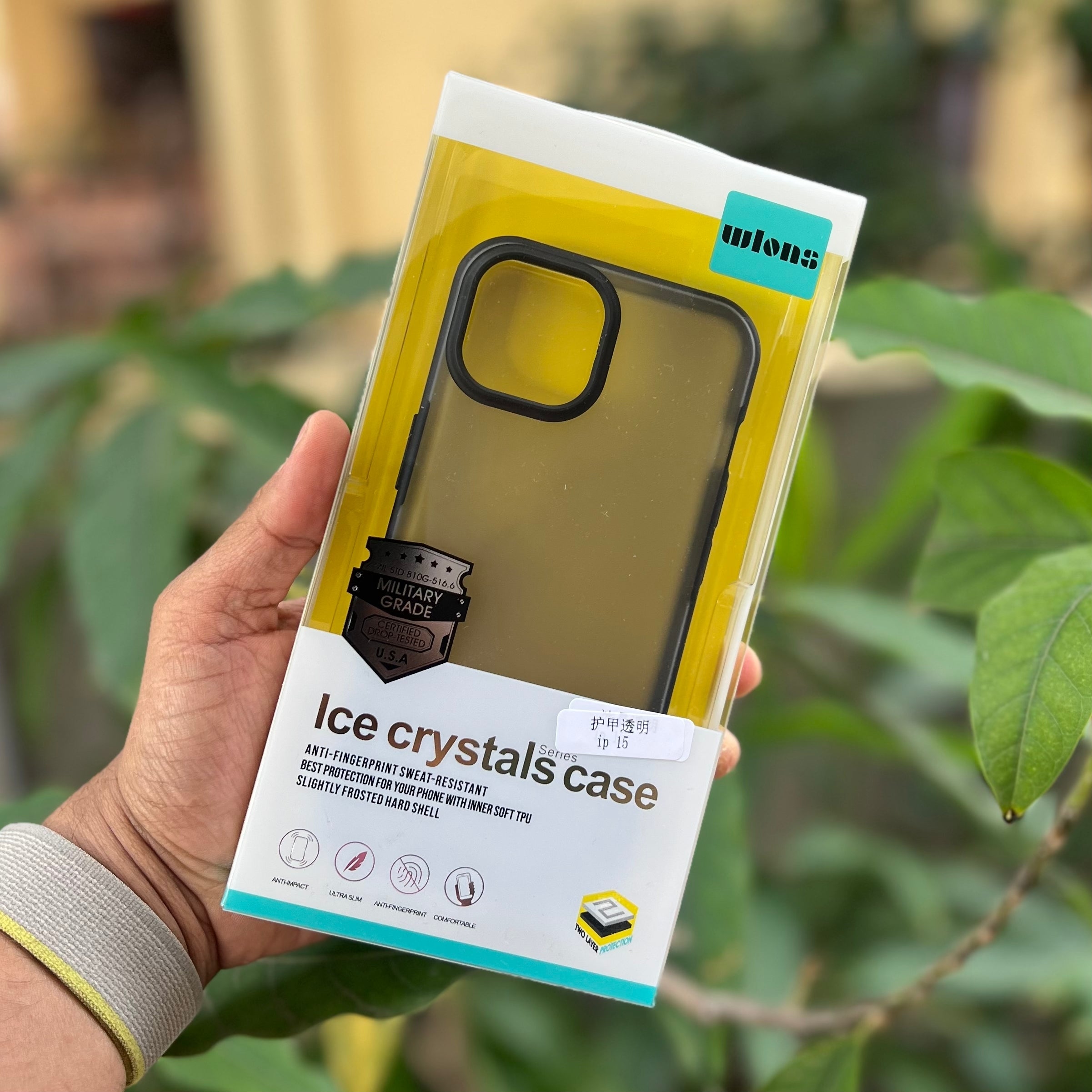 iPhone 15 Cover - Ice Crystals Frosted Matte Protective Case