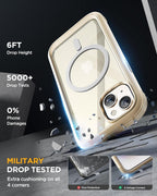 iPhone 15 360° Protection Case [ALMOND YELLOW] : Front Screen + Back Cover + Camera Protector