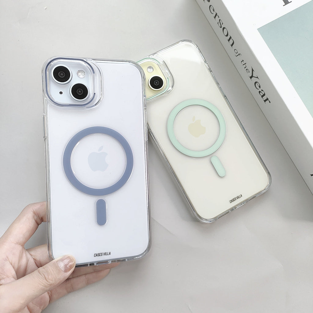 iPhone 15 Cover - Luxury MagSafe Anti-Yellow Clear Case