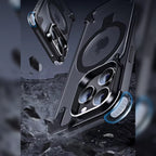 iPhone 15 Series: Frameless Armoured Case with Kickstand