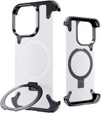 iPhone 15 Series: Frameless Armoured Case with Kickstand