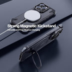 iPhone 15 Series: Frameless Armoured Case with Kickstand