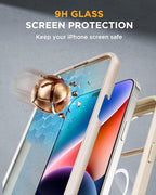 iPhone 15 360° Protection Case [ALMOND YELLOW] : Front Screen + Back Cover + Camera Protector