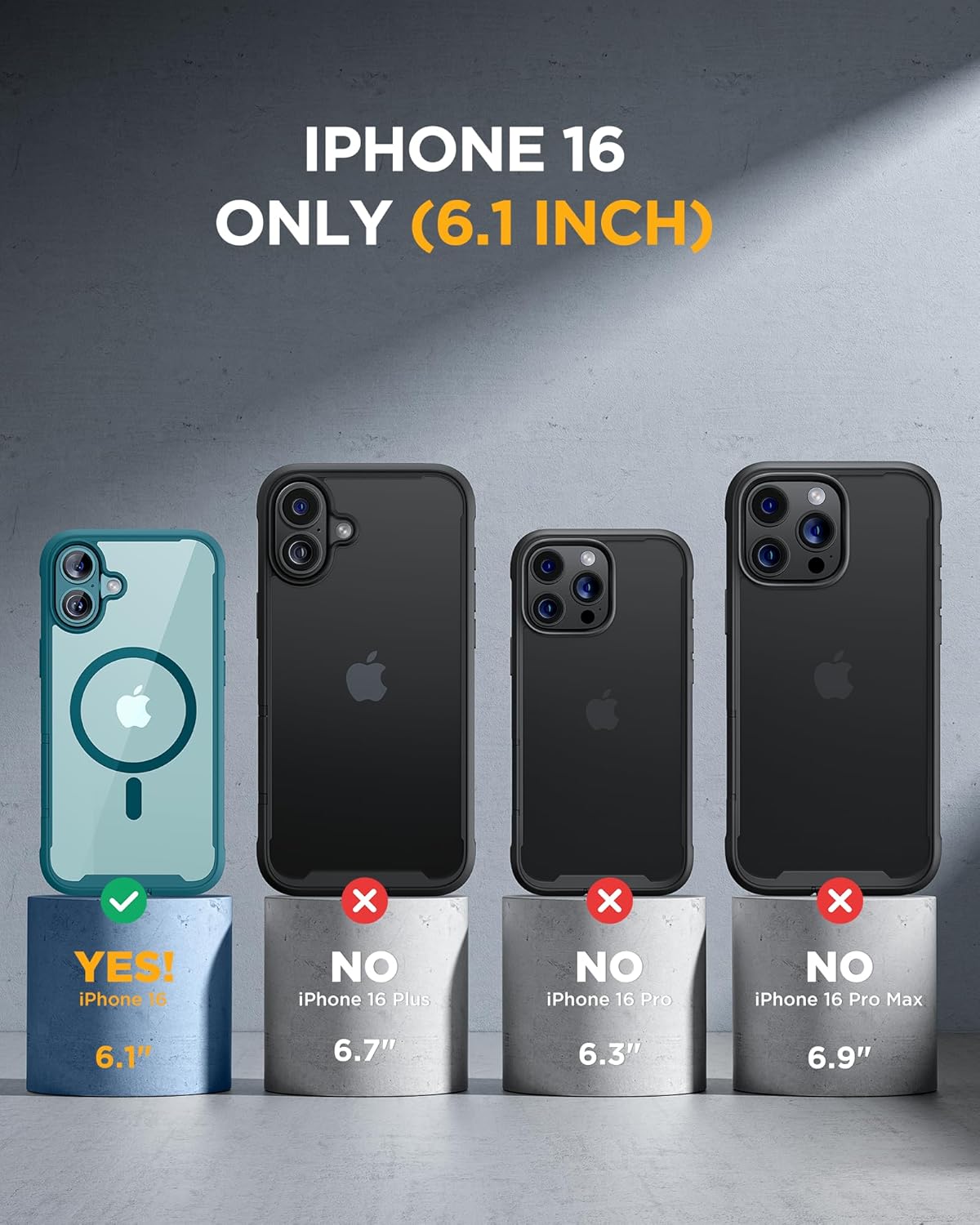 iPhone 16 360° Protection Case [GREEN] : Front Screen + Back Cover + Camera Protector