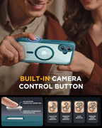 iPhone 16 Plus 360° Protection Case [GREEN] : Front Screen + Back Cover + Camera Protector