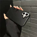 iPhone 16 Series : Corrugated Pattern Stripes Hard Case