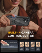 iPhone 17 360° Protection Case [BLACK] : Front Screen + Back Cover + Camera Protection Inbuilt