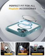 iPhone 17 360° Protection Case [GREEN] : Front Screen + Back Cover + Camera Protection Inbuilt