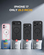 iPhone 17 360° Protection Case [PINK] : Front Screen + Back Cover + Camera Protection Inbuilt