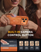 iPhone 17 Pro Max 360° Protection Case [ORANGE] : Front Screen + Back Cover + Camera Protection Inbuilt