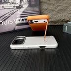 iPhone 17 Series: Matte Skin Sold Case with Camera Kickstand