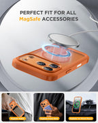 iPhone 17 Pro Max 360° Protection Case [ORANGE] : Front Screen + Back Cover + Camera Protection Inbuilt